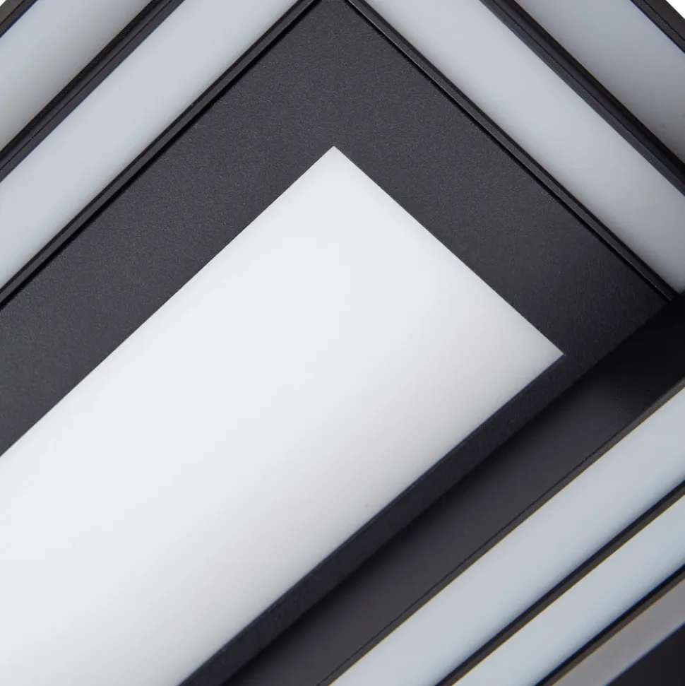 Lucande Smart LED-loftslampe Tjado 115 cm sort RGB CCT