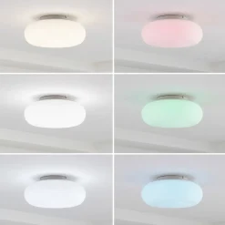 Lucande Smart LED-loftslampe Bolti, hvid, RGBW, CCT, Tuya