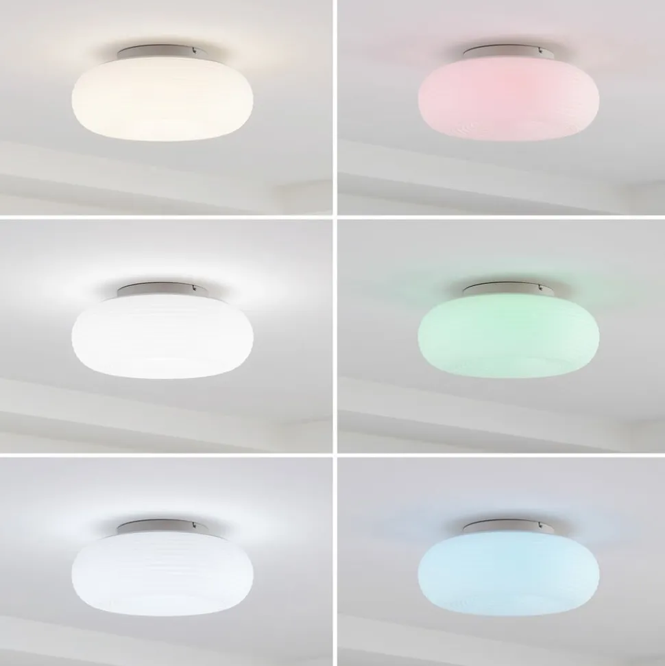 Lucande Smart LED-loftslampe Bolti, hvid, RGBW, CCT, Tuya