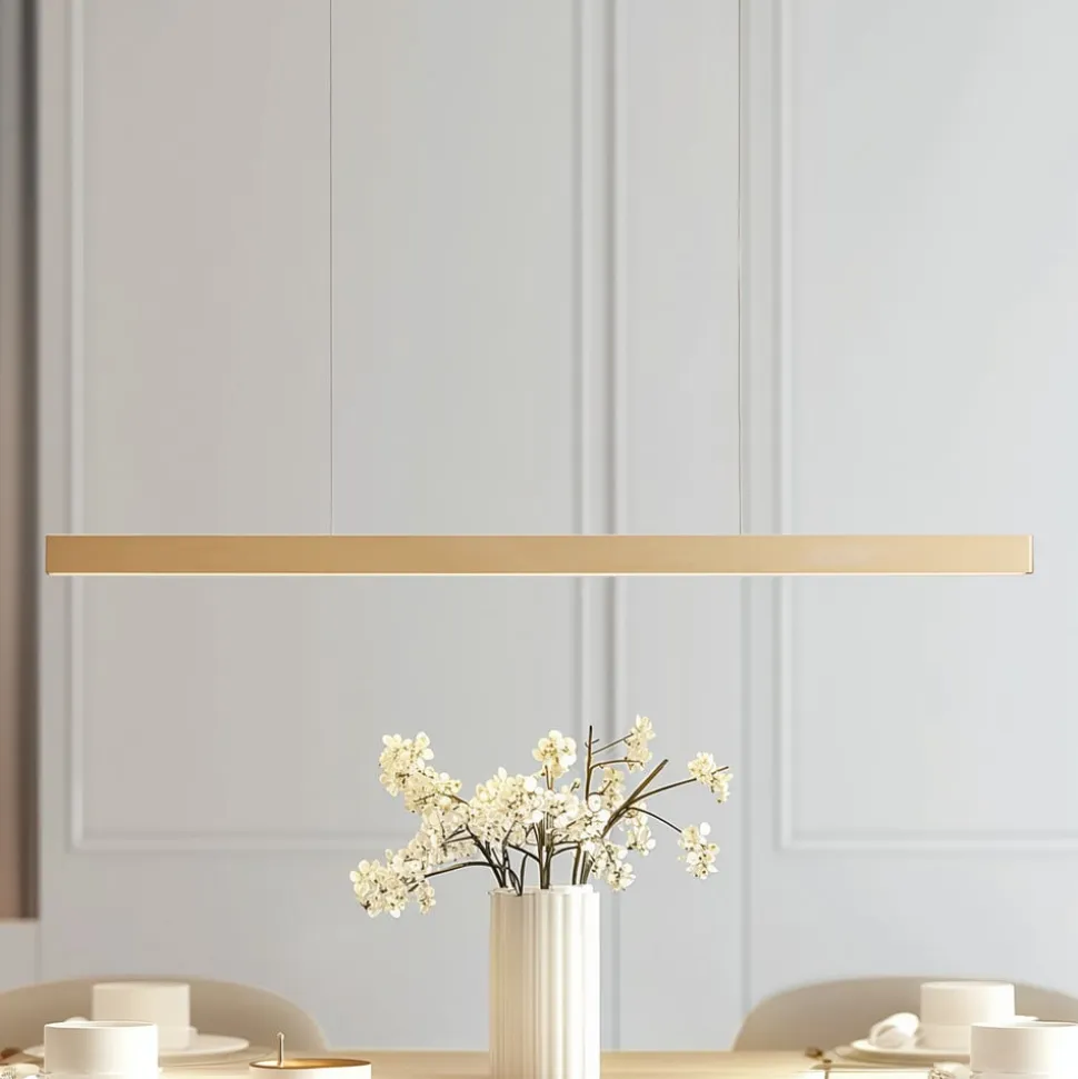 Lucande Smart LED-pendel Mylosh, guld, CCT, Tuya