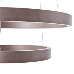 Lucande Smart LED-pendel Yonam, kaffe, 2-lys, Tuya