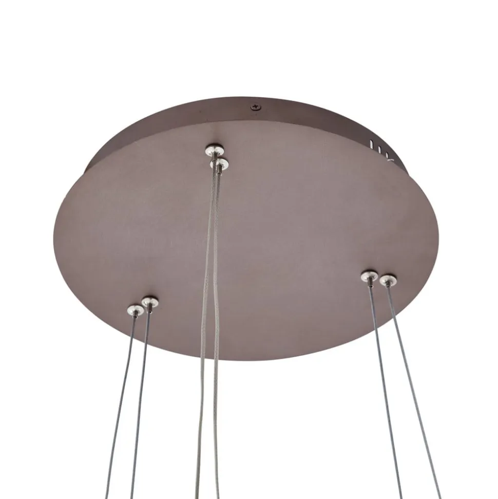 Lucande Smart LED-pendel Yonam, kaffe, 2-lys, Tuya