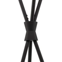 Lucande Sotiana gulvlampe, 3 glaskugler, sort