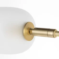 Lucande Taylan gulvlampe af jern, glasskærm