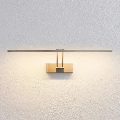 Lucande Thibaud LED-gallerilampe, nikkel, 51,4 cm