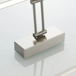 Lucande Thibaud LED-gallerilampe, nikkel, 51,4 cm