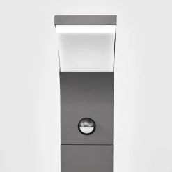 Lucande Timm LED-vejlampe, sensor, 60 cm, antracit, IP54