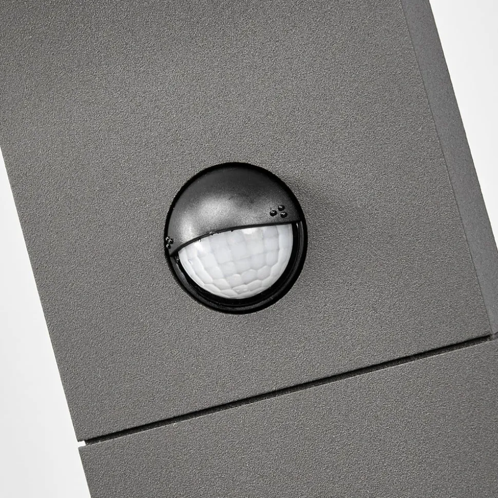 Lucande Timm LED-vejlampe, sensor, 60 cm, antracit, IP54