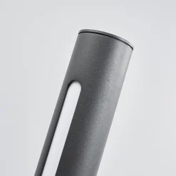 Lucande Tomas LED-vejlampe, 75 cm, mørkegrå, IP54