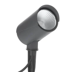 Lucande udendørs LED-spot Anton, jordspyd, antracit, metal