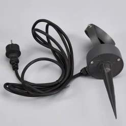 Lucande udendørs LED-spot Gavin, 33 cm, antracit, aluminium