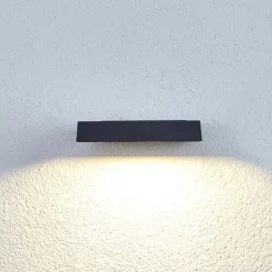 Lucande udendørs LED-spot Maica, antracit, drejelig, IP65