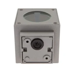 Lucande udendørs LED-væglampe Jarno, sølv, metal, 9 cm