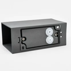 Lucande udendørs LED-væglampe Mikka, 17 cm, antracit, 2 lyskilder.