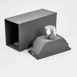 Lucande udendørs LED-væglampe Mikka, 17 cm, antracit, 2 lyskilder.