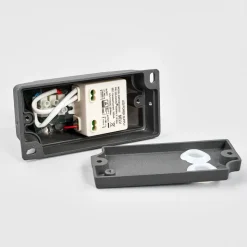 Lucande udendørs LED-væglampe Mikka, 17 cm, antracit, 2 lyskilder.