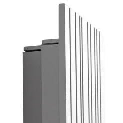 Lucande udendørs LED-væglampe Melira, længde 60 cm, grå