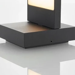 Lucande udendørs LED-væglampe Silvan, antracit, IP65, 14 cm