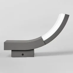 Lucande udendørs LED-væglampe Timm, 20 cm, antracit, IP54