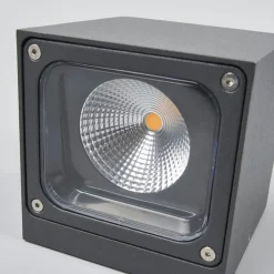 Lucande udendørs LED-væglampe Merjem, 12 cm, ned, IP54