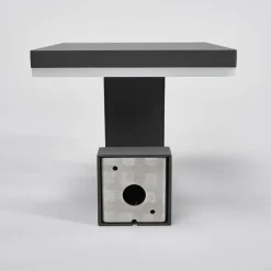 Lucande udendørs LED-væglampe Olesia, 15 cm, sensor, IP54