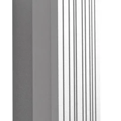 Lucande udendørs LED-væglampe Melira, længde 100 cm, grå