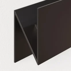 Lucande udendørs LED-væglampe Meja, sort, metal, IP54