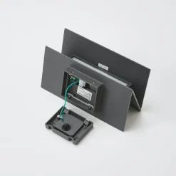 Lucande udendørs LED-væglampe Meja, sort, metal, IP54