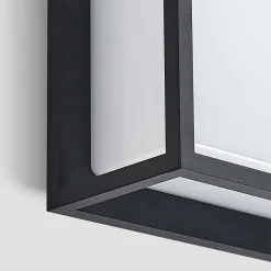 Lucande udendørs LED-væglampe Ilirian, antracit, aluminium, 25 cm