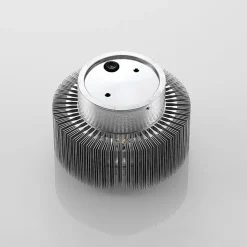 Lucande udendørs LED-væglampe Keany, metal, Ø 16 cm, IP54