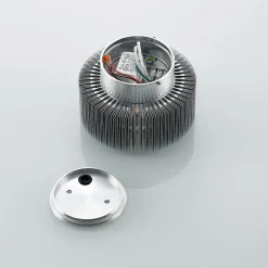 Lucande udendørs LED-væglampe Keany, metal, Ø 16 cm, IP54