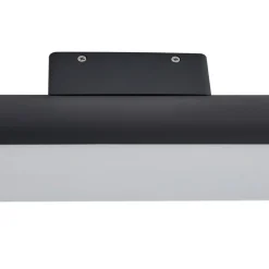 Lucande udendørs LED-væglampe Tuberia, antracit, metal, Ø 7cm