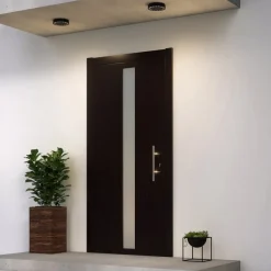 Lucande udendørs loftlampe Kelissa, rund, sort