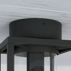 Lucande udendørs loftlampe Ferda, 29 cm, antracit, IP44