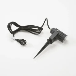 Lucande udendørs spotlampe Galina, sæt med 4, jordspyd, stik