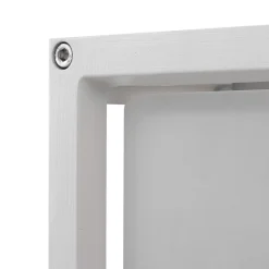 Lucande udendørs væglampe Aurelien, hvid, glas, 12,5 cm, IP54