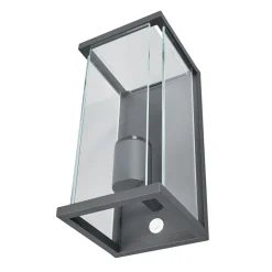 Lucande udendørs væglampe Annalea, 29 cm, 1 lyskilde, IP54, sensor