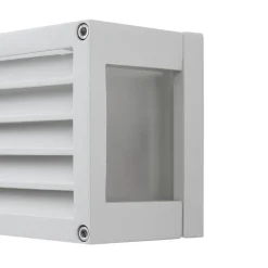 Lucande udendørs væglampe Aurelien, hvid, 12 cm, strip, IP54