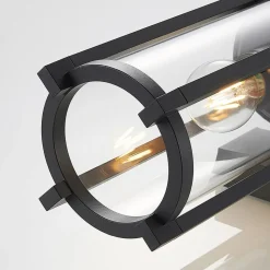 Lucande udendørs væglampe Brienne, 30 cm, antracit, metal