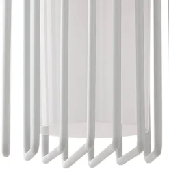 Lucande udendørs væglampe Chandan, 42 cm, hvid, metal, IP54