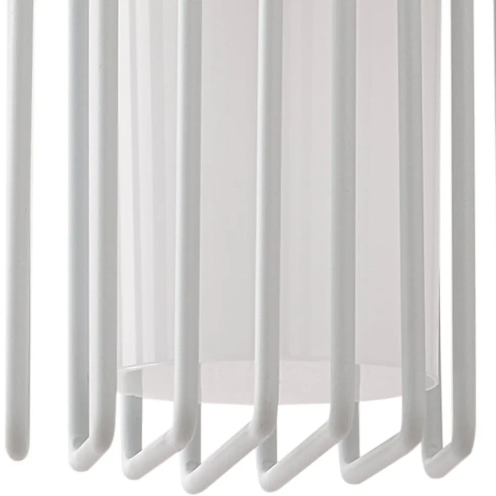 Lucande udendørs væglampe Chandan, 42 cm, hvid, metal, IP54