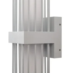 Lucande udendørs væglampe Chandan, 42 cm, hvid, metal, IP54