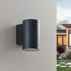 Lucande udendørs væglampe Thomke, 1 lyskilde, antracit aluminium