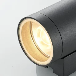 Lucande udendørs væglampe Thomke, 1 lyskilde, antracit aluminium