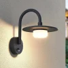 Lucande udendørs væglampe Zamalino, 31 cm, antracit, sensor