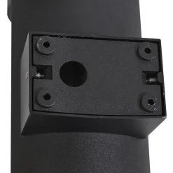 Lucande udendørs væglampe Zanta, højde 19,7 cm, IP65, sort