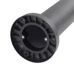 Lucande udendørslampe Elario, 222 cm, sort, aluminium