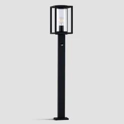 Lucande vejlampe Ferda, 100 cm, sensor, antracit, IP44