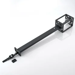 Lucande vejlampe Ferda, 100 cm, sensor, antracit, IP44