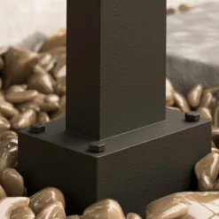 Lucande vejlampe Ferda, 60 cm, sensor, antracit, IP44